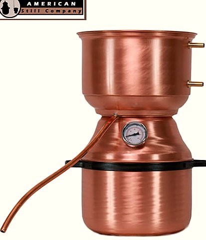 Mushroom-Top Copper Pot Still &mdash; 4 Gallon