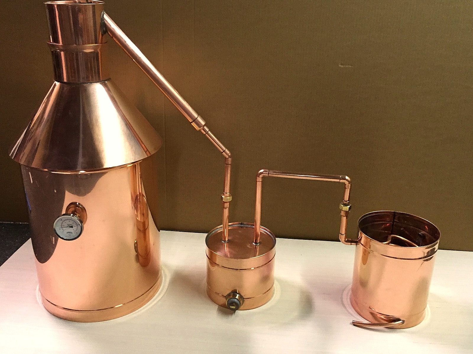 6 Gallon Copper Moonshine Still + Thumper + Worm (Heavy 20 oz. Build)