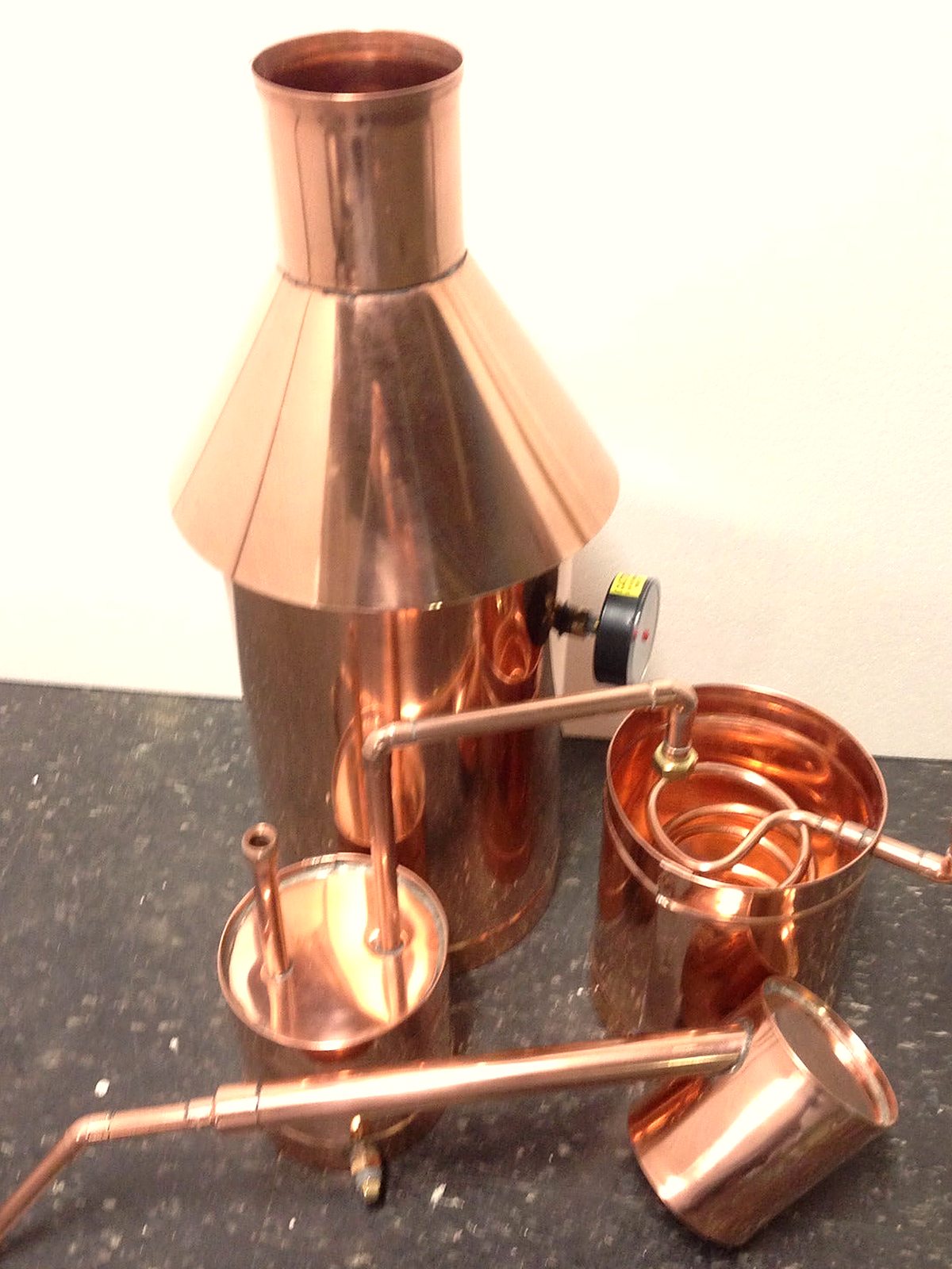 6 Gallon Copper Pot Still - Thumper, Worm & Heavy Copper Build