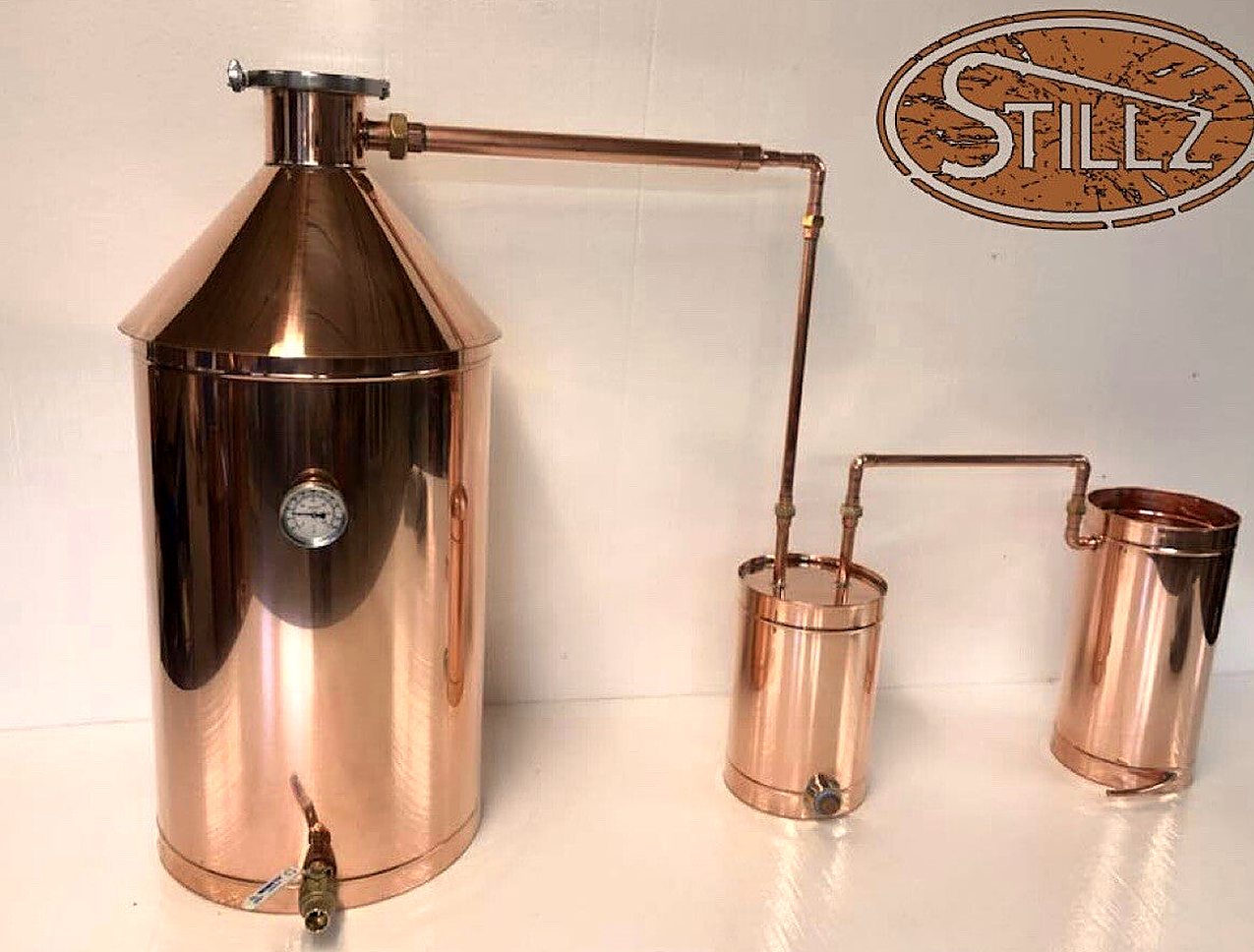 20 Gallon Heavy 22 Gauge Copper Still with 4